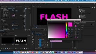 How to Make Flashing Color Text Effect  Premiere Pro CC 2021 [upl. by Namialus]