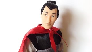 Disney Store Classic Doll Collection Mulan Li Shang 2013 review [upl. by Charline]