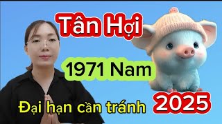 tuổi Tân Hợi SN 1971 nam mệnh xem năm 2025 vận hạn ra sao [upl. by Oskar]