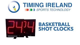 24  14 Second Basketball Shot Clocks by Timing Ireland [upl. by Araes]