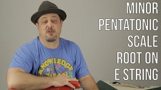 Minor Pentatonic Scale Root on quotEquot String PART 1  Lead Guitar Practice Routine [upl. by Ardnaeel]