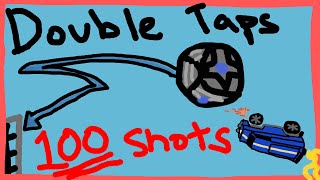 The BEST Double Tap Training Packs 100 Shots  Tutorial  Rocket League [upl. by Annaigroeg]