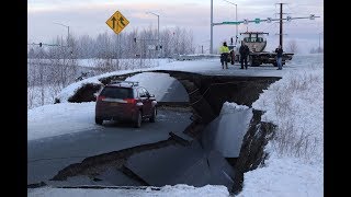 In Anchorage violent earthquake causes extensive damage [upl. by Tada]