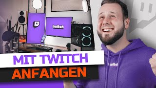 TWITCH STREAM einrichten TUTORIAL für ANFÄNGER 2022 [upl. by Lanrev]