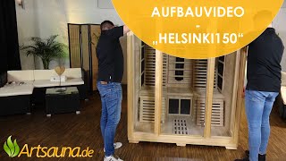 Infrarotkabine Helsinki150 Aufbauvideo  Artsauna ☀ [upl. by Laval]