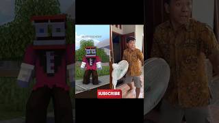 Original vs Animation  Labubu Nyamar Jadi Pocong minecraft comedy [upl. by Harberd]