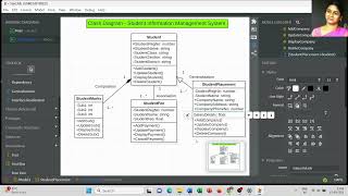 Class Diagram for Student Information Management System  StarUML [upl. by Eupheemia]