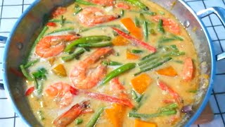 GINATAANG HIPON WITH KALABASA AT SITAW RECIPE [upl. by Cole280]