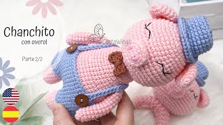 Cerdito Chanchito Amigurumi Parte 22 Tutorial paso a paso Sub 🇺🇸🇪🇸 GretaWings [upl. by Dal847]