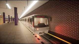 PRAGUE METRO SIMULATOR  Linka B  Zličín  Černý Most  M1 [upl. by Aloeda]