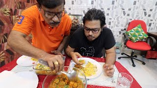 আজ গোটাদিন বাবা দারুন দারুন রান্না করলো  Tandoori Fish bake Nabaratna Polao and Chicken Kosha [upl. by Caren]