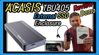 Acasis TBU405 40GBPS M2 NVMe SSD Enclosure Review and Demonstration [upl. by Nalim]