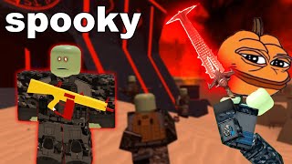 getting SPOOKED by the halloween update  phantom forces ROBLOX [upl. by Sidonie]