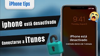 🔥3 Soluciones iPhone está desactivado conectarse a iTunes [upl. by Kred]