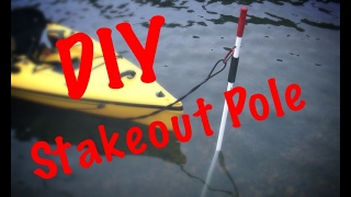 Kayak Fishing  DIY Stakeout pole [upl. by Goldstein759]