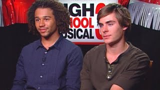 High School Musical 3 Zac Efron amp Corbin Bleu Interview [upl. by Aun]