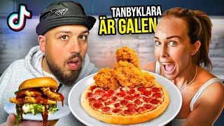 VIRALA TIKTOKRECEPT MED TANBYKLARA HON ÄR GALEN [upl. by Nairoc]