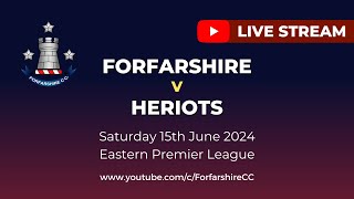 REPLAY Forfarshire v Heriots  Eastern Premier League  Saturday 15th June 2024 [upl. by Mylan895]