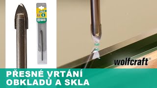 Vrták na sklo a dlaždice wolfcraft [upl. by Gerdeen]