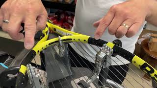 TENNIS STRINGING HACKS TIPS TO MAKE YOUR STRINGING EASIER AND ACCURATE [upl. by Dorette]