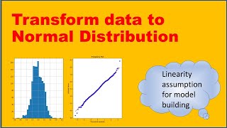 How to transform data to normal distribution  homoscedasticity [upl. by Carry370]