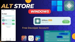 Install altstore using windows PC  All iPhone Models  Easy Guide [upl. by Nireil]