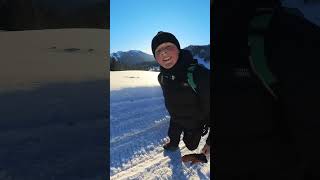 ❄️ das Ende 😂😂 bremseeen Traumtag am Spitzing Firstalm rodeln insta360x3 🛷 [upl. by Artair]