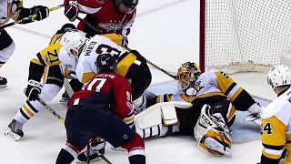 Mike Emrick finally catches breath after mad scramble in front of Fleury [upl. by Arej]