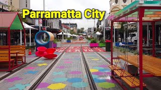 Parramatta City Walking Tour  Parramatta Light Rail Update amp Eat Street  Sydney Australia [upl. by Platt]