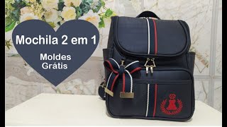 COMO FAZER UMA MOCHILA 2 EM 1 parte 1 [upl. by Cyma646]