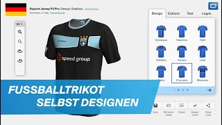 Fußballtrikot erstellen Dein Trikot selbst gestalten mit dem owayoKonfigurator [upl. by Nothsa539]