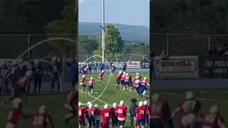 Kayden Bailey Pittston Area football highlights [upl. by Enirod]