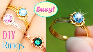 The Lazy Ring Tutorial  EASY DIY Rings Anyone Can Make In Seconds or Minutes [upl. by Yelssew]