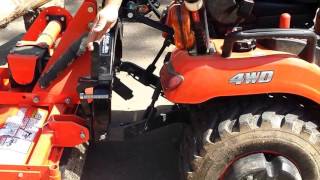 Kubota BX Series 3pt Hitch Installation amp Removal  Storage [upl. by Aeret164]