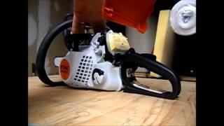 Stihl MS211C chainsaw review [upl. by Vlada]