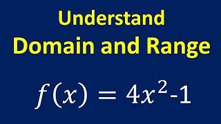 Understand Domain and Range [upl. by Kciderf857]