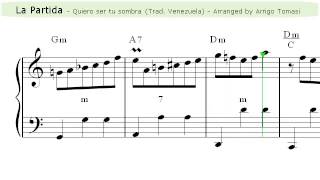 La Partida Quiero ser tu sombra  Accordion sheet music [upl. by Nallaf]