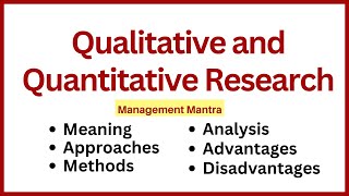 Qualitative Research and Quantitative Research quantitative and qualitative research in hindi [upl. by Spear]