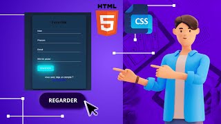 comment créer un formulaire de connexion moderne avec des effets de style CSS élégants [upl. by Adnolrehs]