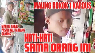 Terekam CCTV pencuri rokok 1 kardus [upl. by Crotty]