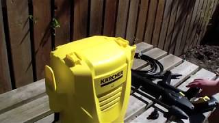 How to use Karcher K2 Compact Pressure Washer [upl. by Rimma]