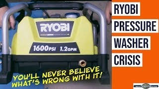 Repair a Ryobi Pressure Washer  How to fix an Electric Pressure Washer [upl. by Aala]