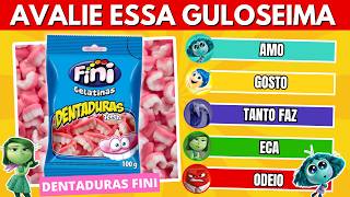 🍭 Avalie as Guloseimas com Divertida Mente 😨🤬🤢  Detona Quiz [upl. by Calvin]