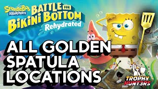 Spongebob Squarepants Battle for Bikini Bottom Rehydrated All Golden Spatula Locations [upl. by Severn]