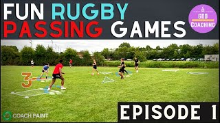 Fun Rugby Passing Games  Catch Pass Games for ALL Ages  Episode 1  GDD Rugby Coaching amp Analysis [upl. by Ataynek]