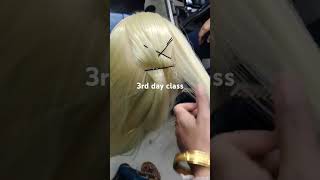 3rd day basic hairstyle classes Leaf hairstyle hairstyle stepbystepheirstyle hairtutorial [upl. by Elton]