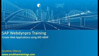 Webdynpro ABAP Training  Webdynpro ABAP Tutorial [upl. by Shayla325]