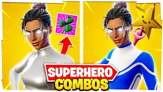 5 NEW SWEATY SUPERHERO SKIN COMBOS IN FORTNITE [upl. by Oswin899]