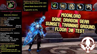 Moonlord Bone Dragon Gear Test Sunset Training Ground F30 [upl. by Egidius]