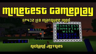 Minetest Gameplay EP432 LEDMarquee Mod [upl. by Torr]